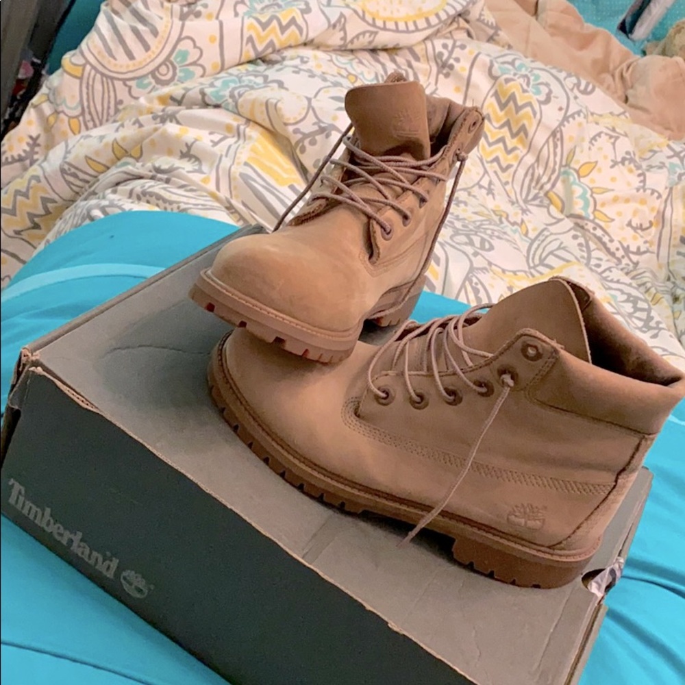 Tan Timberlands